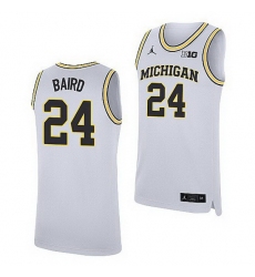 Michigan Wolverines C.J. Baird White Replica Jersey