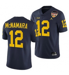 Michigan Wolverines Cade Mcnamara Navy 2021 Orange Bowl College Football Playoff Jersey