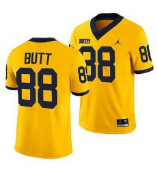 Michigan Wolverines Jake Butt Maize National Award Winner Men Jersey