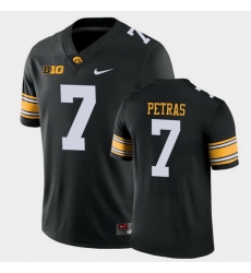 Men Iowa Hawkeyes Spencer Petras Game Black College Football Jersey