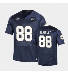 Men Notre Dame Fighting Irish Javon Mckinley Replica Navy College Football Playoff Jersey