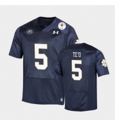 Men Notre Dame Fighting Irish Manti Te'O 2021 Rose Bowl Navy College Football Jersey