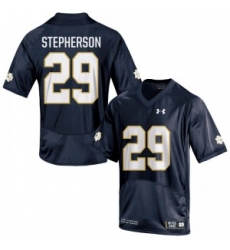 Men Under Armour 29 Replica Navy Blue Kevin Stepherson Notre Dame Fighting Irish Alumni Football Jersey