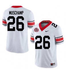 2020 Men #26 Jackson Muschamp Georgia Bulldogs 1980 National Champions 40th Anniversary College Foot