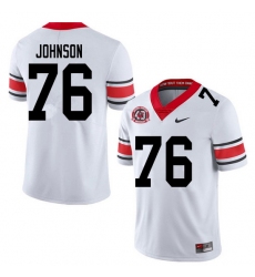 2020 Men #76 Miles Johnson Georgia Bulldogs 1980 National Champions 40th Anniversary College Footbal