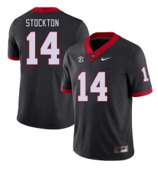 Men #14 Gunner Stockton Georgia Bulldogs College Football Jerseys Stitched-Black