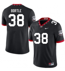 Men #38 Brooks Bortle Georgia Bulldogs College Football Jerseys Sale-100th Anniversary