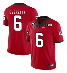 Men #6 Daylen Everette Georgia Bulldogs 2022-23 CTP National Championship Football Jerseys