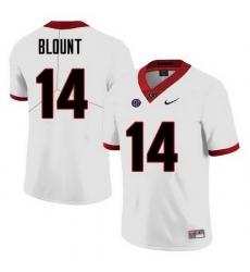 Men Georgia Bulldogs #14 Trey Blount College Football Jerseys Sale-White