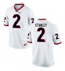 Men Georgia Bulldogs #2 Jayson Stanley College Football Jerseys-White