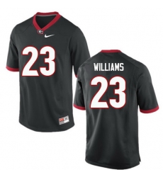 Men Georgia Bulldogs #23 Shakenneth Williams College Football Jerseys-Black