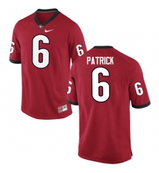 Men Georgia Bulldogs #6 Natrez Patrick College Football Jerseys-Red