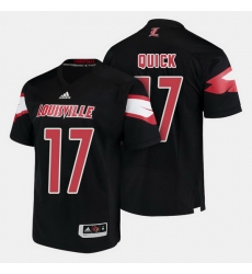 Louisville Cardinals James Quick College Football Black Jersey