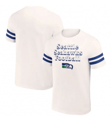 Men Seattle Seahawks Cream X Darius Rucker Collection Vintage T Shirt