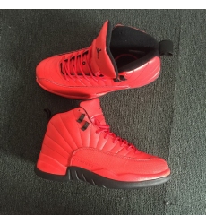 Men Air Jordan 12 2018 New Retro Shoes Red Black