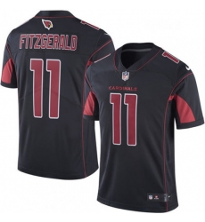 Men Nike Arizona Cardinals 11 Larry Fitzgerald Limited Black Rush Vapor Untouchable NFL Jersey