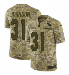 Men Nike Arizona Cardinals 31 David Johnson Limited Camo 2018 Salute to Service NFL Jersey