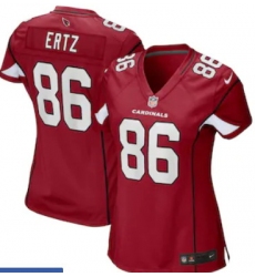 Women Arizona Cardinals 86 Zach Ertz Red Vapor Limited Jersey