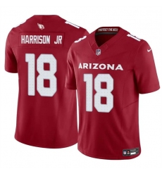 Youth Arizona Cardinals 18 Marvin Harrison Jr Red 2024 Draft F U S E Vapor Untouchable Limited Stitched Football Jersey