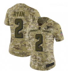 Womens Nike Atlanta Falcons 2 Matt Ryan Limited Camo 2018 Salute to Service NFL Jersey