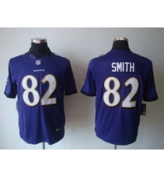 Nike Baltimore Ravens 82 Torrey Smith Purple Limited NFL Jersey