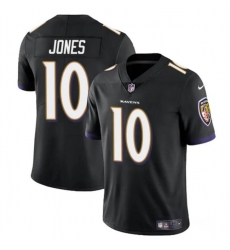 Youth Baltimore Ravens 10 Emory Jones Black Vapor Limited Football Jersey