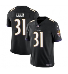 Youth Baltimore Ravens 31 Dalvin Cook Black Stitched Jersey