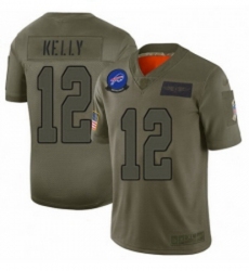 Youth Buffalo Bills 12 Jim Kelly Limited Camo 2019 Salute to Service Football Jersey