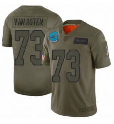 Men Carolina Panthers 73 Greg Van Roten Limited Camo 2019 Salute to Service Football Jersey