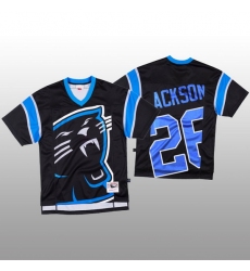 NFL Carolina Panthers 26 Donte Jackson Black Men Mitchell  26 Nell Big Face Fashion Limited NFL Jersey