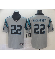 Nike Panthers 22 Christian McCaffrey Silver Inverted Legend Limited Jersey