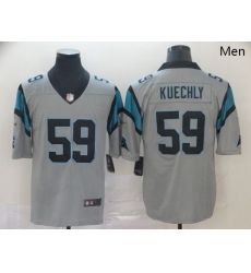 Panthers 59 Luke Kuechly Silver Men Stitched Football Limited Inverted Legend Jersey