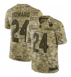 Mens Nike Chicago Bears 24 Jordan Howard Limited Camo 2018 Salute to Service NFL Jersey