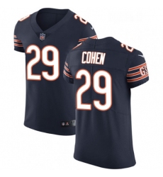 Mens Nike Chicago Bears 29 Tarik Cohen Navy Blue Team Color Vapor Untouchable Elite Player NFL Jersey