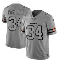 Nike Bears 34 Walter Payton 2019 Gray Gridiron Gray Vapor Untouchable Limited Jersey