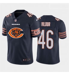 Nike Bears 46 Kindle Vildor Navy Team Big Logo Vapor Untouchable Limited Jersey