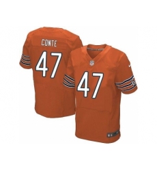 Nike Chicago Bears 47 Chris Conte Orange Elite NFL Jersey