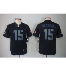 Nike Youth Chicago Bears #15 Brandon Marshall black jerseys[Impact Limited]