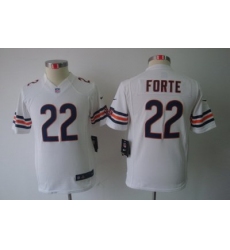 Youth Nike Chicago Bears #22 Forte White Color Limited Jerseys