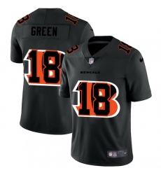 Cincinnati Bengals 18 A J  Green Men Nike Team Logo Dual Overlap Limited NFL Jersey Black