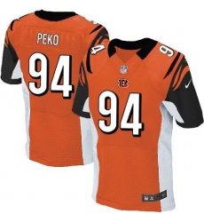 Nike Bengals #94 Domata Peko Orange Alternate Mens Stitched NFL Elite Jersey