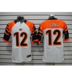 Nike Cincinnati Bengals 12 Mohamed Sanu white Elite NFL Jersey