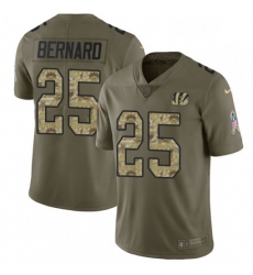 Youth Nike Cincinnati Bengals 25 Giovani Bernard Limited OliveCamo 2017 Salute to Service NFL Jersey