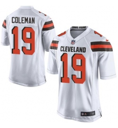 Nike Browns #19 Corey Coleman White Youth Stitched NFL New Elite Jersey