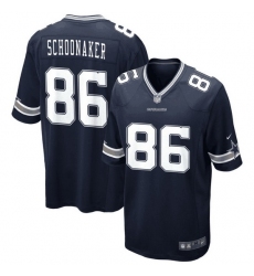 Men Dallas Cowboys 86 Luke Schoonmaker Navy Vapor Untouchable Stitched Jersey