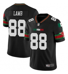 Men Dallas Cowboys 88 CeeDee Lamb Black Mexico Vapor Limited Stitched Football Jersey