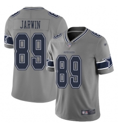 Nike Cowboys 89 Blake Jarwin Gray Men Stitched NFL Limited Inverted Legend Jersey