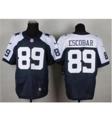 Nike Dallas cowboys 89 Gavin Escobar blue Elite thankgivings NFL Jersey