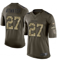 Nike Broncos #27 Steve Atwater Green Youth Stitched NFL Limited Salute to Service Jersey