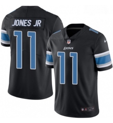 Men Nike Detroit Lions 11 Marvin Jones Jr Limited Black Rush Vapor Untouchable NFL Jersey